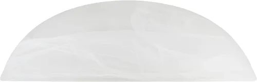 Miniatura 4 de Aspen Creative 23099-11 Pantalla de cristal de repuesto contemporánea de alabastro para lámpara torchiere de casquillo de base mediana, lámpara