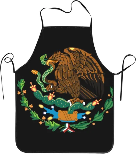 Miniatura 17 de Delantal para hombres y mujeres, ajustable, de gran volumen, divertido, vintage, para cocina, barbacoa y parrilla (sin bolsillos)
