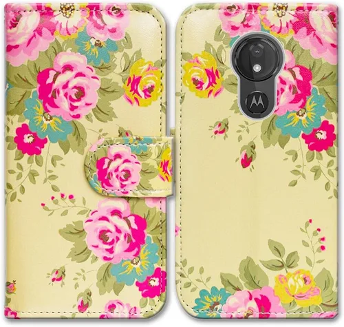 Miniatura 12 de Bcov Funda para Moto G7 Power/Moto G7 Supra, Colorida Libélula Funda de Cuero Flip Funda con Ranura para Tarjeta Titular Kickstand para Motorola