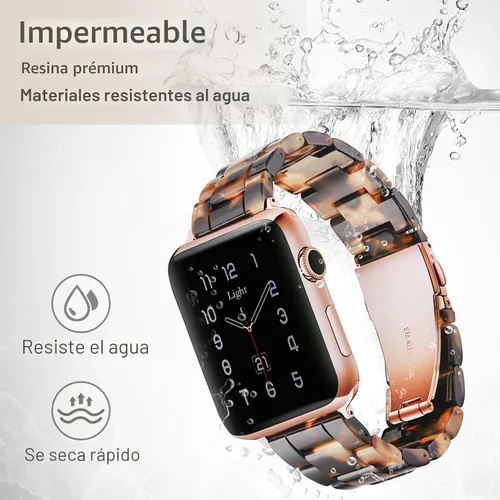 Miniatura 7 de Bandas para Apple Watch Light House - Correas de resina ligera de moda para iWatch para mujeres y hombres 38mm/40mm/41mm/42mm (Series 11 10)