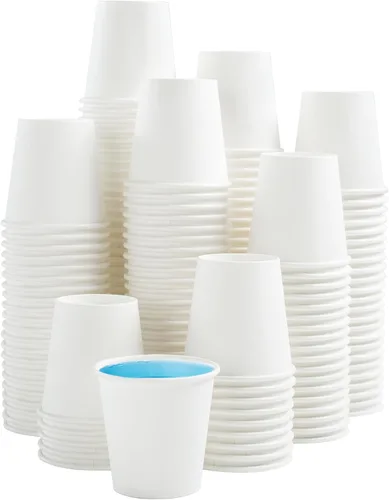 Miniatura 14 de Paquete de 600 vasos de papel de 3 onzas, vasos de baño pequeños desechables para enjuague bucal, mini vasos de papel para baño, fiesta, picnic