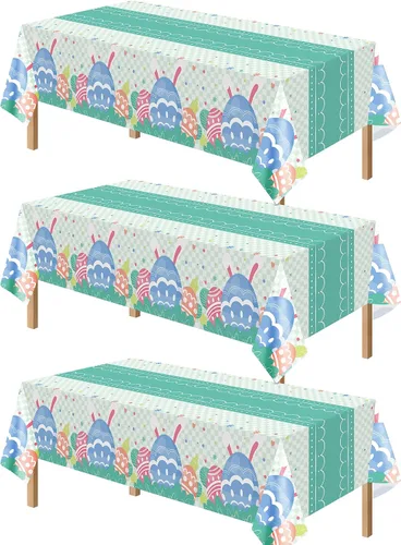 Miniatura 12 de Kelool Decoraciones del 250 aniversario de Estados Unidos, paquete de 3 manteles patrióticos de 54 x 108 pulgadas, mantel rectangular desechable