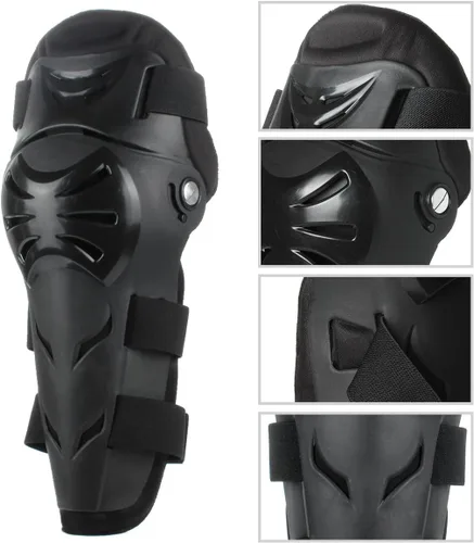 Miniatura 2 de GES Rodilleras para motocicleta – 4 rodilleras para adultos/coderas de motocicleta/almohadillas ajustables para rodilleras, protectores de codo
