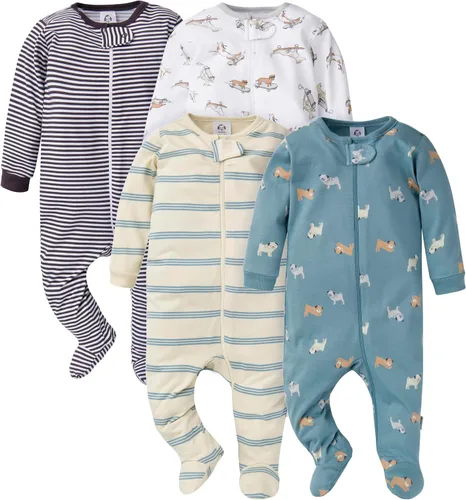 Miniatura 68 de Gerber Sleep 'n Play - Mamelucos para niños, paquete de 4