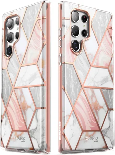 Miniatura 8 de i-Blason Cosmo Series - Funda para Samsung Galaxy S22 Ultra 5G (versión 2022), funda protectora delgada y elegante con protector de pantalla Mármol
