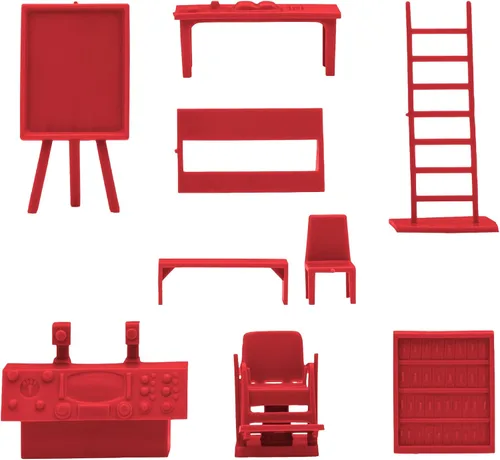 Miniatura 4 de BMC Classic Marx Mid-Century - Muebles modernos de plástico de 32 piezas