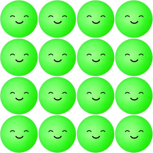 Miniatura 7 de Soulchen 36 pelotas de tenis de mesa que brillan en la oscuridad de 1.575 pulgadas, pelota de tenis de mesa iluminada, bola de neón verde luminosa
