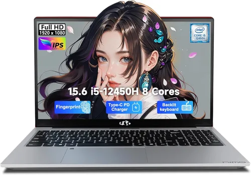 NIMO Portátil FHD lPS-Business-de 15.6", i5-12450H, 8 núcleos, 16 GB de RAM, 1 TB SSD (Beat i7-11800H, hasta 4.4 GHz) Ordenador estudiantil con Rojo