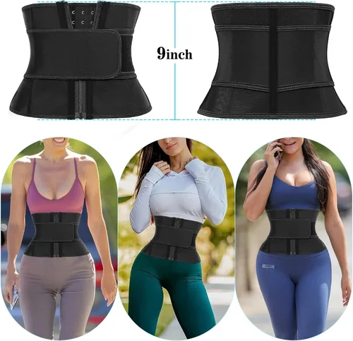 Miniatura 5 de Entrenador de Cintura de Torso Corto para Mujer, Baja la Grasa del Vientre, Fajas Colombianas de Entrenamiento, Corsé Moldeador de Cintura