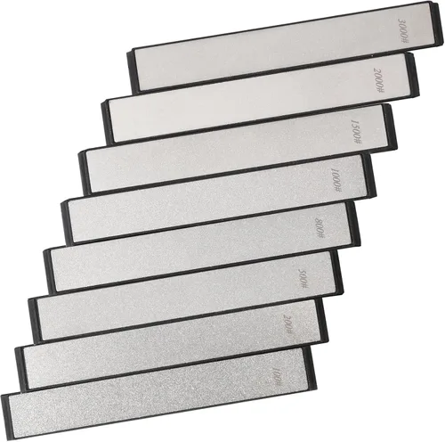 RUIXIN PRO - Juego de 8 piedras de afilar cuchillos de diamante para RUIXIN PRO RX-008 RX-009, kit de ángulo fijo, juego de piedra de afilar