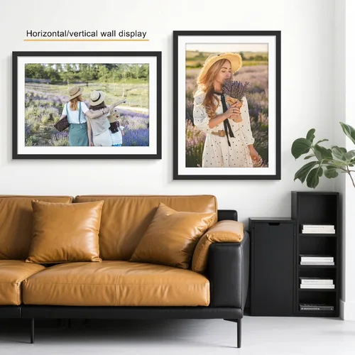 Miniatura 2 de Picrit Marco negro para póster de 24 x 34 pulgadas, paquete de 7 unidades, para fotos de 20 x 30 pulgadas con paspartú o de 24 x 34 pulgadas sin