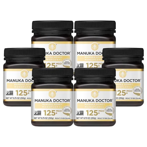Miniatura 18 de Manuka Doctor - Monofloral de miel de manuka MGO 125+, miel de Nueva Zelanda 100% pura. Certificado. Garantizado. Crudo. Sin OMG (8.75 oz)
