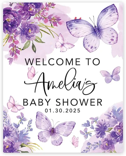 Miniatura 15 de Andaz Little Cutie - Decoración de baby shower, 16 x 20 pulgadas, letrero de bienvenida personalizado, letrero de caballete personalizado para libro