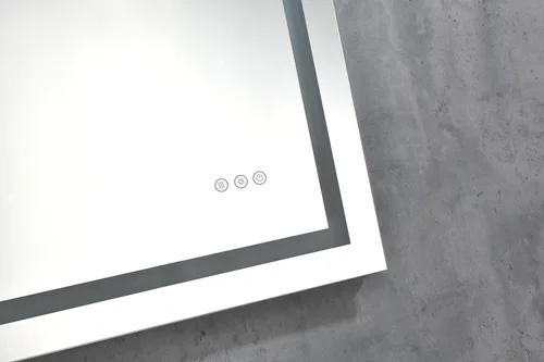 Miniatura 2 de 40 x 26 luces LED espejo montado en la pared para baño con alto lumen+antivaho control por separado + función de atenuación