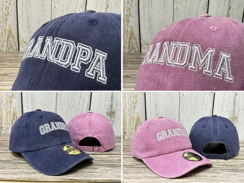 Miniatura 24 de Sombreros bordados para tío tía, abuelo, abuela, mamá, mini
