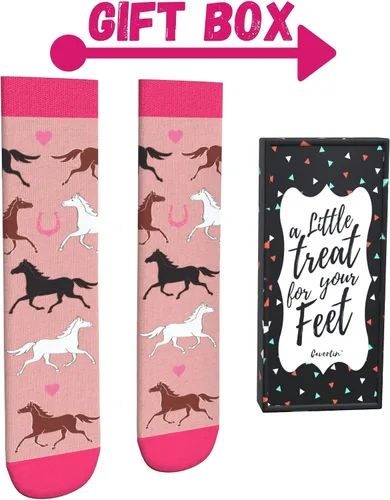 Miniatura 2 de Cavertin Calcetines para mujer Pug, Dachshund, Caballo, Flamenco, Bulldog Francés, Golden Retriever, Abeja, Elefante, Vaca, Pollo, Zorro