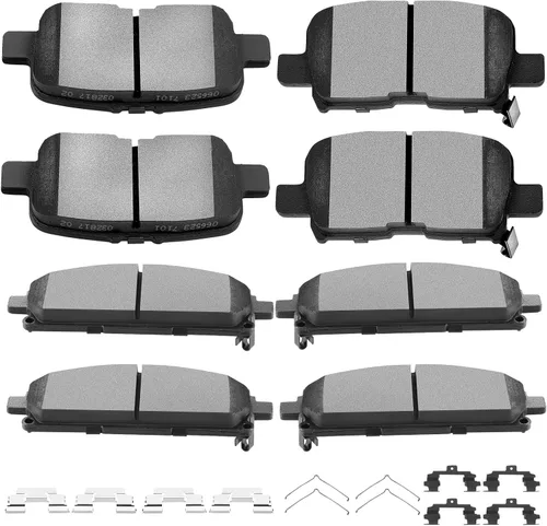 Miniatura 18 de SCITOO Juego de pastillas de freno de cerámica delanteras y traseras D726 D729 para Chevy Blazer 97-05, Chevy S10 98-04, GMC Jimmy 97-05, GMC Sonoma