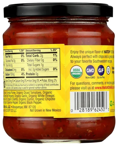 Miniatura 2 de Hatch Chile Company Salsa Mediana Orgánica 16oz