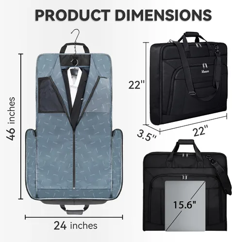 Miniatura 2 de Bolsa de ropa de llevar, bolsas de ropa de viaje para viajes de negocios.., Negro, XXL, Viaje de negocios, reunión, parte, reunión de negocios