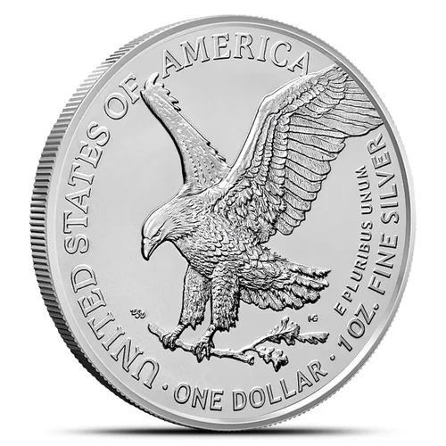 Miniatura 5 de 2025 Lote de (20) - 1 oz Águila de Plata Americana .999 Plata Fina con nuestro Certificado de Autenticidad Smyrnacoin No Circulada