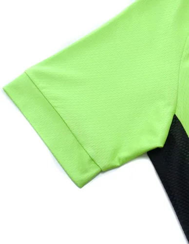 Miniatura 6 de Weimostar Camiseta de ciclismo de verano para hombre, ajuste cómodo, con 3 bolsillos traseros, absorbe la humedad, transpirable