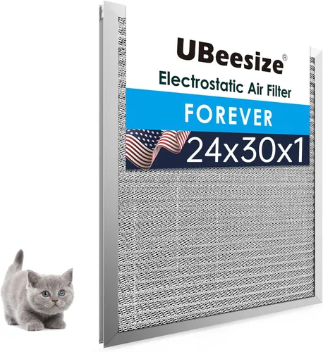 Miniatura 32 de UBeesize 20x25x1 Filtro de aire electrostático reutilizable para HVAC y aire acondicionado, filtro para estufa, MERV 8, lavable, dura toda la vida