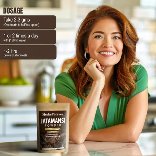 Miniatura 6 de HerbsForever Jatamansi Powder - Nardostachys Jatamansi - Hierba para aliviar el estrés - Actúa como un tónico cerebral - Ayuda a mejorar la memoria