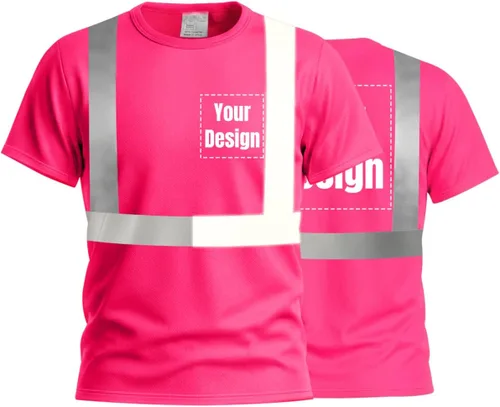 Miniatura 32 de Camisetas reflectantes de seguridad de alta visibilidad personalizan su logotipo