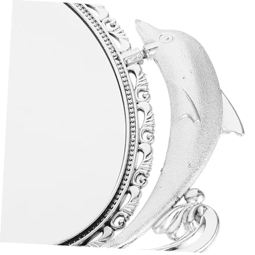Miniatura 6 de CHILDWEET Espejo de maquillaje de doble cara, espejo de escritorio giratorio para tocador de mesa, reflejo para aplicación de maquillaje, base