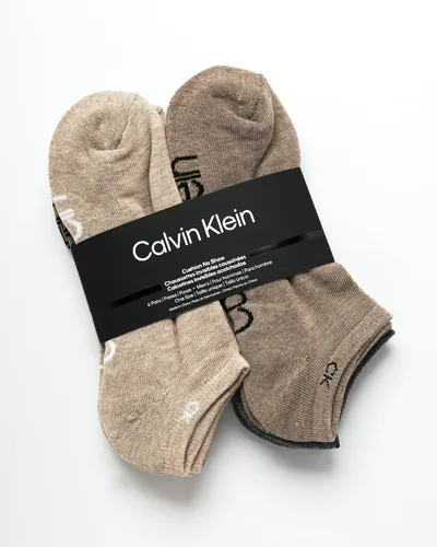 Miniatura 118 de Calvin Klein Calcetines para hombre, mezcla de algodón, acolchados, sin talla, forro de calcetines atléticos (6 unidades)