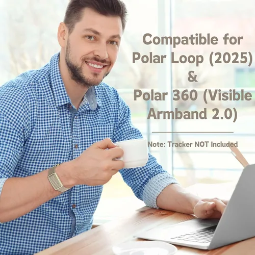 Miniatura 2 de Vanet Correas de nailon compatibles con bandas de bucle polar/reemplazo Polar 360, correa elástica transpirable deportiva, ajustable, trenzada