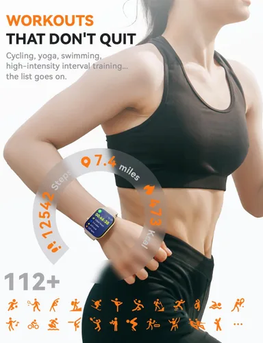 Miniatura 3 de Relojes inteligentes para mujeres y hombres, reloj de seguimiento de actividad física con 110 modos deportivos, contador de pasos/monitor