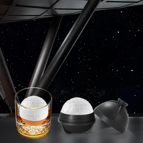 Miniatura 5 de Nax Caki molde de cubo de hielo 3D de Star Wars en forma de Estrella de la Muerte, regalos de Star Wars ideas para regalos de calcetines