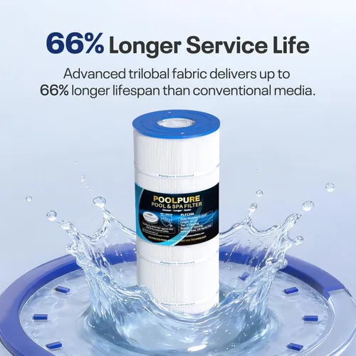 Miniatura 5 de POOLPURE Filtro de piscina PLF120A reemplaza a Hayward C1200, CX1200RE, Pleatco PA120, Ultra-B2, Unicel C-8412, Filbur FC-1293, Clearwater II 125