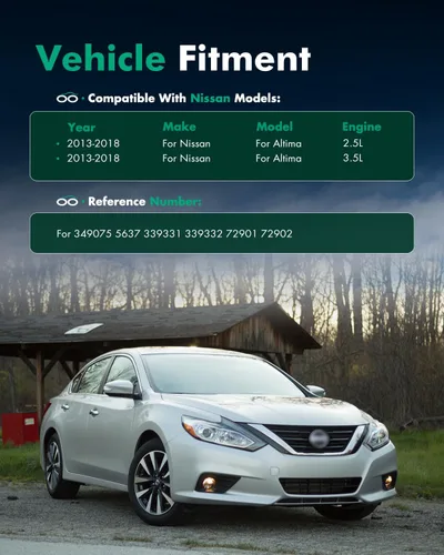 Miniatura 4 de SCITOO Amortiguadores delanteros y traseros (4 piezas) para Nissan, amortiguadores para Nissan Altima 2013-2018 con amortiguadores automáticos