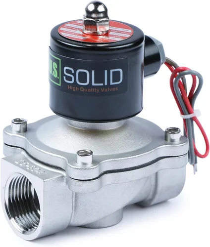 Miniatura 11 de U.S. Solid 1" Válvula electromagnética eléctrica de latón 24VAC Normalmente cerrado VITON aire no potable combustible del agua