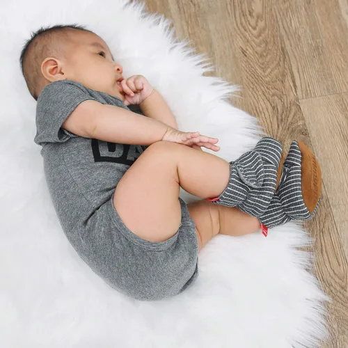 Miniatura 37 de SOFMUO Pantuflas unisex para bebé, niña, niño, ligeras, antideslizantes, para interiores, zapatos de casa, botines para niños pequeños