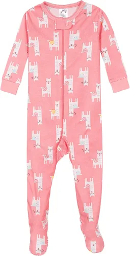 Miniatura 4 de Gerber Pijama con pies para bebés y niñas, paquete de 4