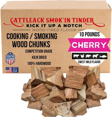 Miniatura 11 de Cattleack Smok'in Tinder Trozos de madera para ahumar carne, eleva tu barbacoa con trozos de parrilla de primera calidad, aproximadamente 10 libras