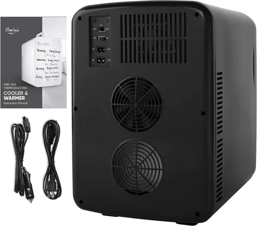 Miniatura 7 de Cooluli minirefrigerador de 15 L con pizarra magnética - refrigerador pequeño portátil para viajes, auto y oficina, V15LE2BK