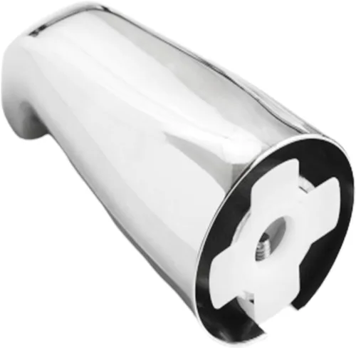 SENTO Grifo deslizable plateado universal de metal pesado y duradero para bañera sin desviador, grifo de bañera de metal resistente sin desviador de