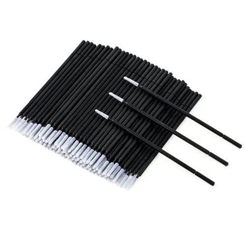 Miniatura 8 de G2PLUS 200 microhisopos excelentes, microhisopos de alta gama para extensiones de pestañas, microaplicador para maquillaje y cuidado personal (negro)