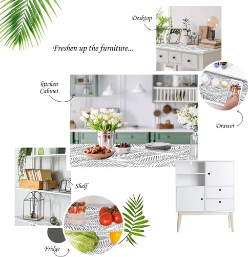 Miniatura 2 de Revestimiento de gabinete no adhesivo para estantes, 12 x 20 pies, forro de papel impermeable para cajones de cocina, refrigerador, estantería