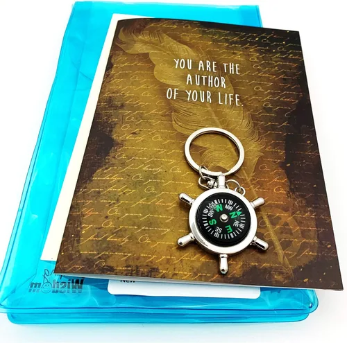 Miniatura 7 de Smiling Wisdom Tarjetas de graduación Tarjeta de felicitación y llavero de autor de tu vida Set de regalo Palabras de sabiduría graduadas
