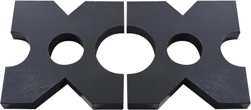 Miniatura 4 de Paquete de 2 placas de prensa de árbol 20/32T Shop Metal Press Plates 1"x7"x7" 2 Plates for 20/32 Ton Presses. 4 Notches for Stability. 1" Thick