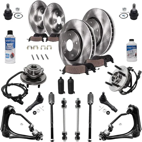 Miniatura 88 de Detroit Axle - Rotores de freno para Nissan NV2500 NV3500 NV1500 NV1500 2012-2021, repuesto de rotores de freno de disco: rotor delantero de 14.17