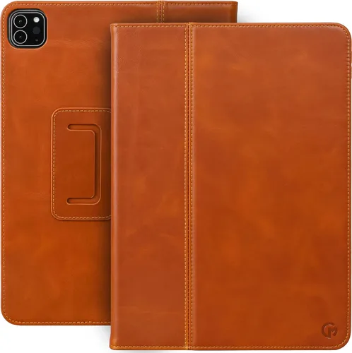 Miniatura 16 de Casemade Real Leather Case Compatible with iPad mini 7 (A17 Pro) / 6th Gen (2021) - Full-Grain Leather Cover, Auto Sleep/Wake, Dual Stand Position