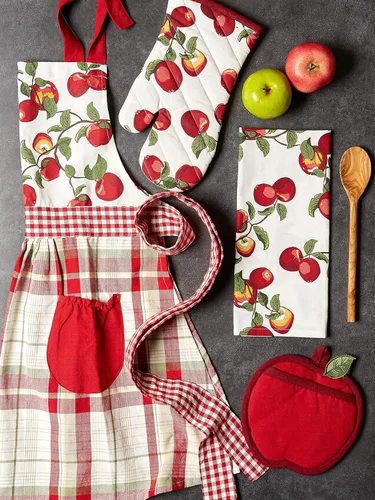 Miniatura 2 de DII Delantal de cocina ajustable para mujeres de otoño y Acción de Gracias, lazos largos en la cintura, Apple Orchard