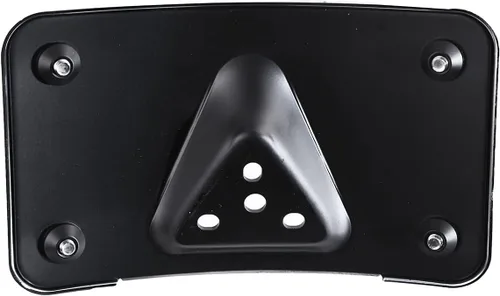 Miniatura 5 de Soporte de montaje de placa de matrícula negro curvado en posición horizontal para Harley de 3 agujeros (negro)