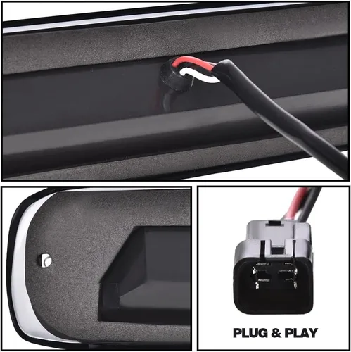 Miniatura 7 de PIT66 3ª luz de freno compatible con Chevy Silverado 1999-2006/compatible con GMC Sierra 1500 2500 3500 (2007 Classic)